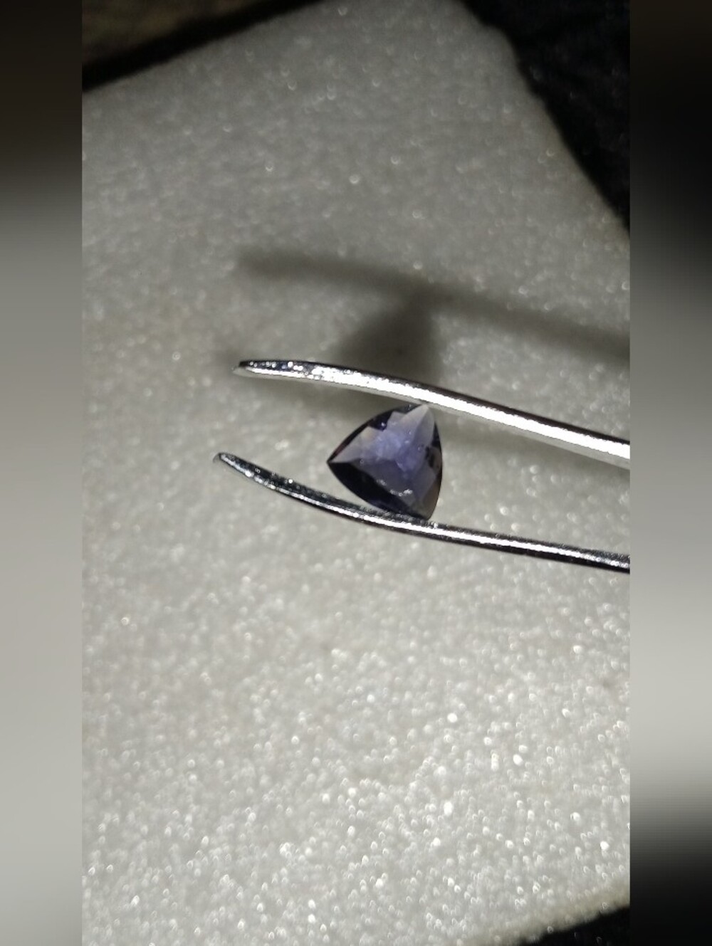 SALE!!! WAS $600 Beautiful Deep Color Natural 2.0ct Trillion Purple Tanzanite - Picture 6 of 11